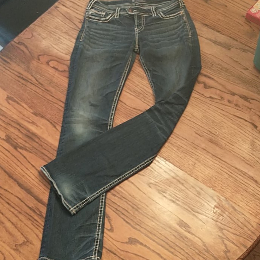 Women's silver jeans 30x35